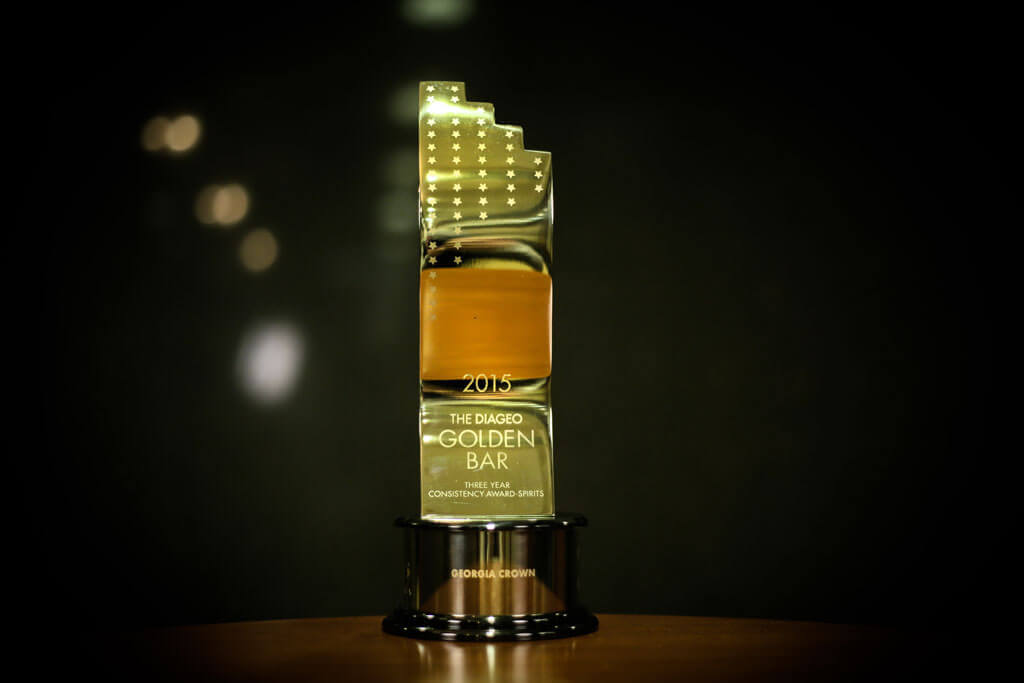 Photo of the Diageo Golden Bar trophy