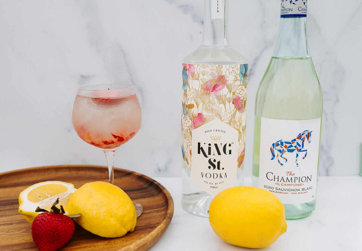 Strawberry White Wine Summer Spritz Recipe