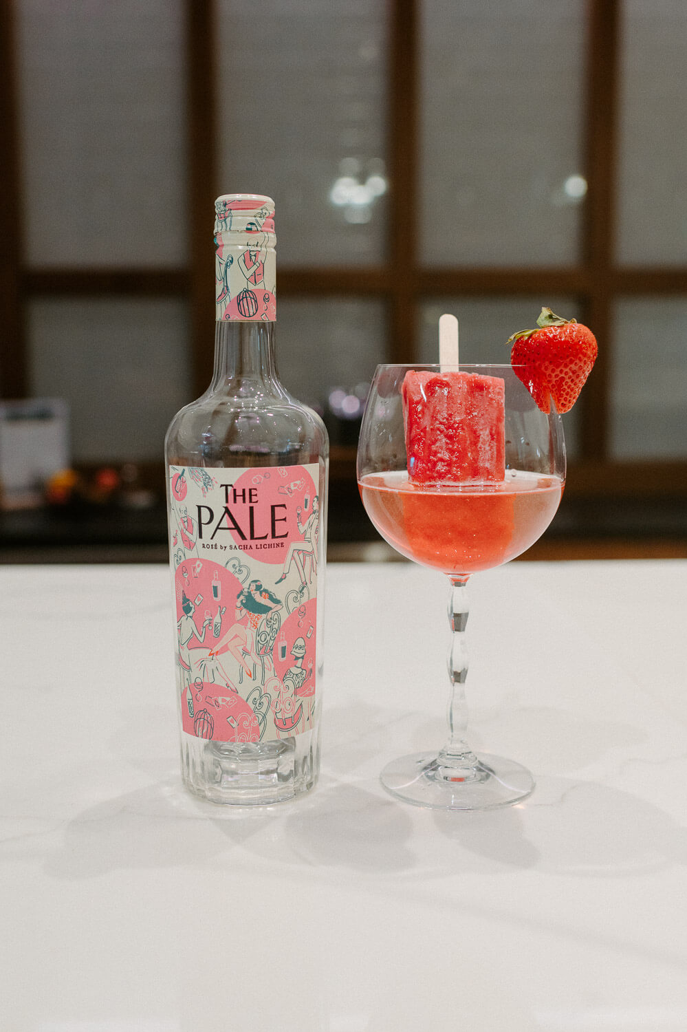 Strawberry Rosé Wine Popsicle Recipe
