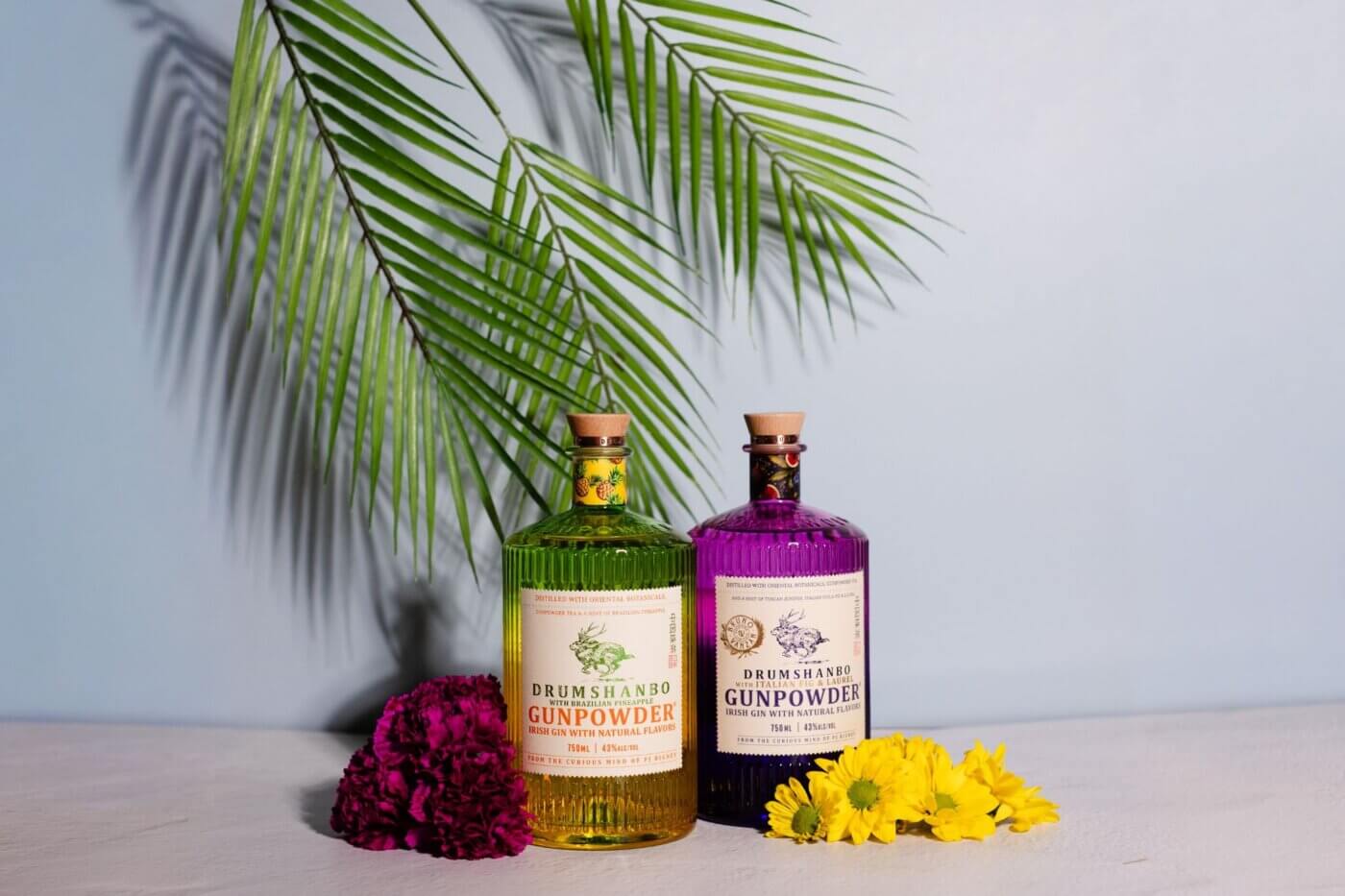 Drumshanbo Gunpowder Irish Gin Bottles