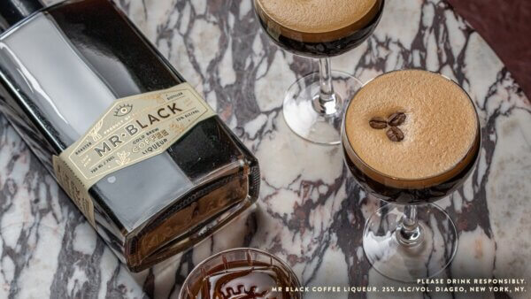 Bottle of Mr. Black espresso martini coffee liqueur